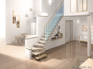 Модульные лестницы на второй этаж для коттеджа в Мозыре - Изображение #1, Объявление #1237490